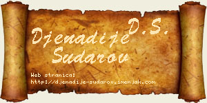 Đenadije Sudarov vizit kartica